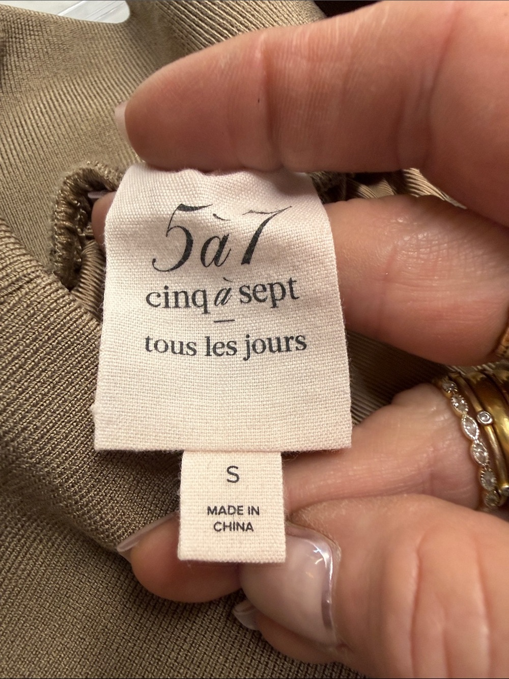 Cinq A Sept Giles Satin Cargo Jogger Pant Size Small in Tan - Picture 8 of 11